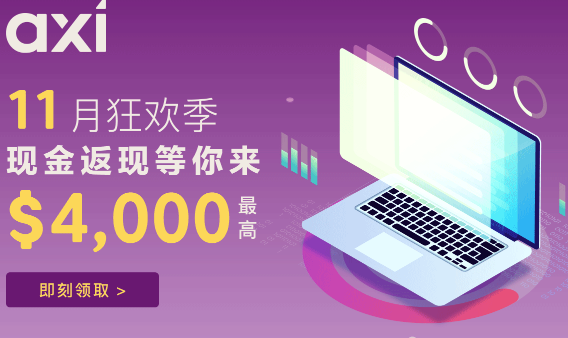 AXI外汇平台2025年11月返现活动	